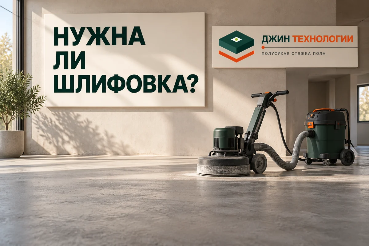 Редакционная ИИ-иллюстрация: концептуальный макет цементного пола и оборудования для обработки поверхности, не реальный объект компании