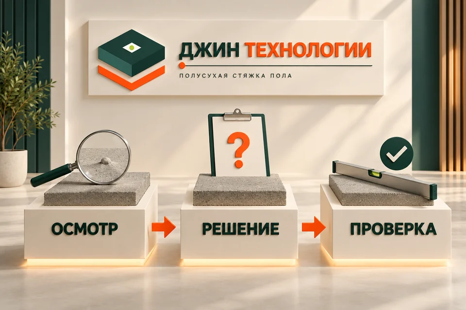 Редакционная ИИ-инфографика: Осмотр, Решение, Проверка